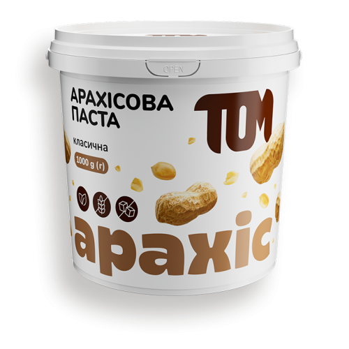 Арахісова паста ТОМ класична без цукру 1 кг