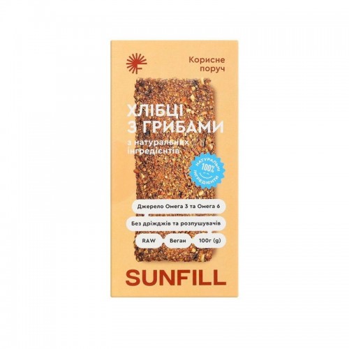 Хлібці грибні Sunfill 100 г