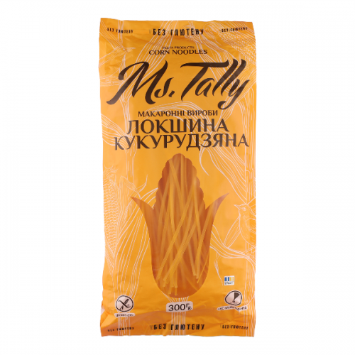 Лапша кукурузная без глютена Ms. Tally 300 г