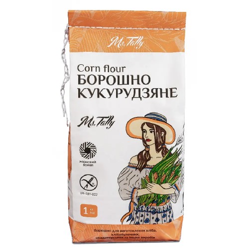 Мука кукурузная без глютена Ms. Tally 1 кг
