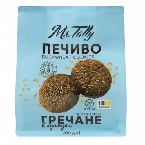 Печиво гречане без глютену Ms. Tally 200 г