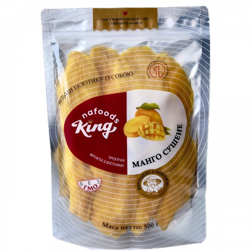 Манго натуральний сушений King 500 г (зелена упаковка)