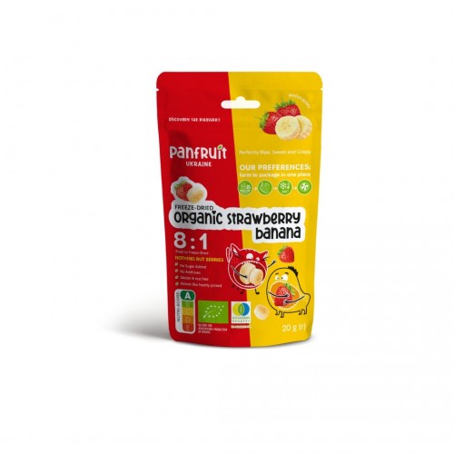 Полуниця та банан сублімовані Panfruit 20 г