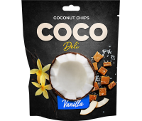 Кокосовые чипсы Coco Deli с ванилью и соленой карамелью 30 г