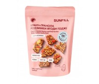 Гранола без цукру, Sunfill ягоди Годжі - Родзинки, 150 г