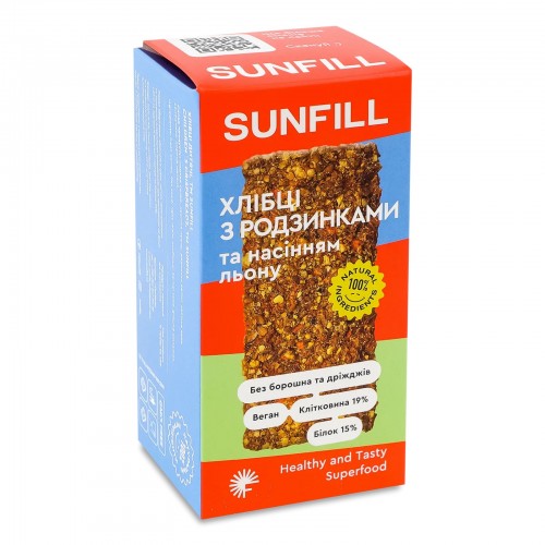 Хлібці з родзинками Sunfill 100 г
